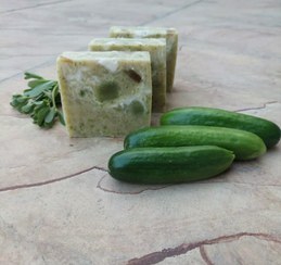 تصویر صابون خیار و خرفه Cucumber and Portulaca soap