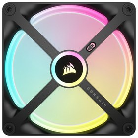 تصویر فن خنک کننده کیس کامپیوتر کورسیر مدل iCUE LINK QX140 RGB Black 2-in-1 Corsair iCUE LINK QX140 RGB Black 2-in-1 Computer Case Fan