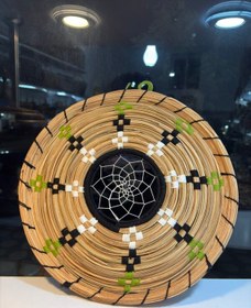 تصویر دیوارکوب حصیری دست بافت 