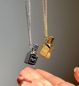 تصویر گردنبند رنگ نقره ای عطر یار 