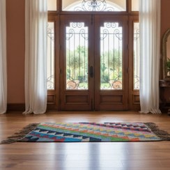 تصویر تخفیف گلیم دستبافت پشمی کد903 