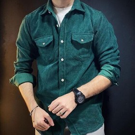 تصویر پیراهن مردانه کبریتی استین بلند 