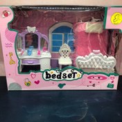 تصویر ست خواب رویایی مدل GT103 با کمد و میز آرایش پلاستیکی 