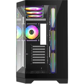 تصویر کیس کامپیوتر گیم‌ مکس Hype-A  ARGB Mid Tower مشکی Game Max Hype-A  ARGB Mid Tower Black Computer Case