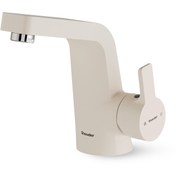 تصویر شیر روشویی شودر مدل راموند شیری کروم shouder basin faucet ramund