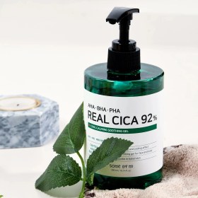 تصویر ژل التیام بخش سیکا 92% سام بای می SOME BY MI AHA, BHA, PHA Real Cica 92% Cool Calming Soothing Gel