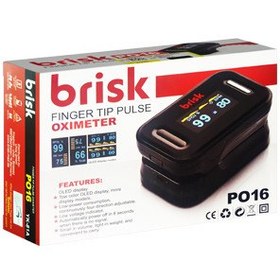 تصویر پالس اکسیمتر بریسک مدل PO16 brisk finger tip pulse oximeter PO16