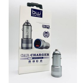 تصویر شارژر فندکی 52.5 وات فست و PD دو پورت bw مدل CR9 bw cr6 