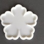 تصویر قالب سیلیکونی رزین مدل گل پنج پر 12 سانتی‌متر 