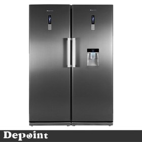 تصویر یخچال فریزر دوقلو دیپوینت مدل D4e Depoint dual refrigerator-freezer model D4e