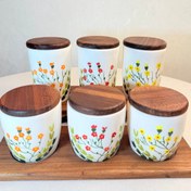 تصویر پاسماوری سرامیکی طرح گل بهاری 