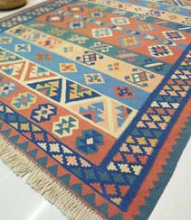 تصویر گلیم دستباف قشقایی صادراتی کد 138259 qashqai kilim