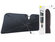 تصویر چتر آفتاب گیر شیشه جلو خودرو تک لایه بیسوس Baseus CoolRide CRKX000001 Windshield Sun Shade Umbrella Lite 