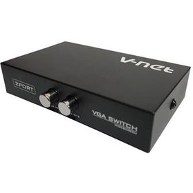 تصویر سوئیچ 2 پورت VGA دستی وی نت V-SWVGAM02 V-net VSWVGAM02 / VGA 2x1 Switch