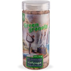 تصویر گرانولا سبز 350 گرمی با درصد مغزیجات بالا 