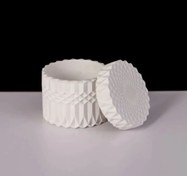 تصویر قالب سیلیکونی بانکه درب دار مدل خورشیدی دست ساز