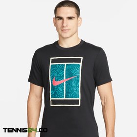 تصویر تیشرت تنیس مردانه نایک NikeCourt Dri-FIT- مشکی 