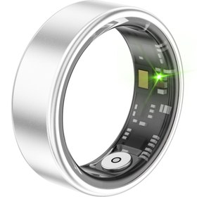 تصویر حلقه یا انگشتر هوشمند آلومینیوم آلیاژی ضد آب مدلSR06+شارژر باکس Smart Ring Sr06 aluminum allay