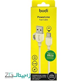 تصویر کابل شارژ تایپ سی بودی مدل DC227T10W Budi Type-C DC227T10W