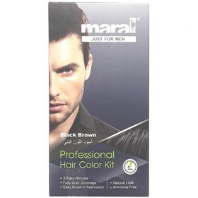 تصویر کیت رنگ مو حرفه ای آقایان مارال مشکی ا Maral Professional Hair Color Kit For Men Maral Professional Hair Color Kit For Men
