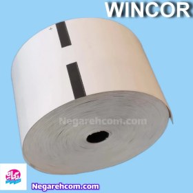 تصویر کاغذ حرارتی ای تی ام خالدار Thermal Roll ATM Vincor Black Mark ۸۰mm 