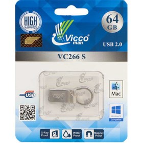 تصویر فلش مموری ویکومن مدل VC 266 ظرفیت 64 گیگابایت Vicco Man VC266 Flash Memory - 64GB