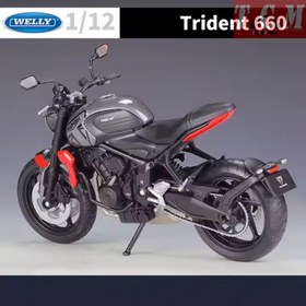 تصویر ماکت موتور سیکلت تریومف Triumph Trident 660 2023 Gris 1/12 