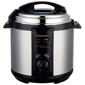 تصویر زودپز آنالوگ گوسونیک مدل GRC-662 ظرفیت 6 لیتر Gosonic analog pressure cooker model GRC-662