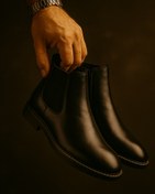 تصویر نیم بوت چرم صنعتی مردانه کد 869289 