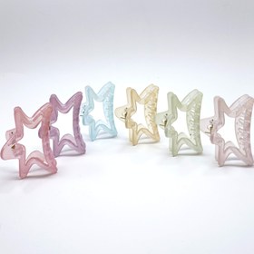 تصویر کلیپس ستاره ای اکرولیک نشکن - آبی 