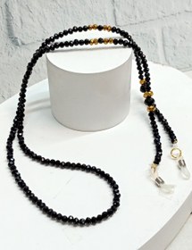 تصویر بند عینک کریستال مشکی 