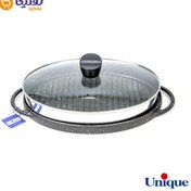 تصویر تابه گریل یونیک مدل UN-6011 سایز ۳۴ سانتی چدن بیضی بدون چوب 