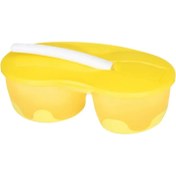 تصویر ست ظرف غذا 2 محفظه ای زرد 6 ماهه برند Wee Baby(وی بیبی) به رنگ زرد 