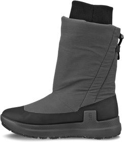 تصویر ECCO Women's SOLICE Arctic Waterproof Snow Boot, Black/Magnet Primaloft, 7-7. 5 | چکمه برفی ضد آب SOLICE زنانه ECCO، مشکی/مگنت پریمالافت، 7-7. 5 