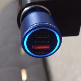 تصویر شارژر فندکی دو پورت 