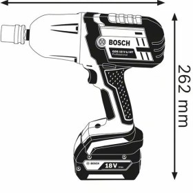 تصویر بکس شارژی بوش مدل GDS 18V-LI HT 18 ولت Bosch 06019B1303 Cordless Wrench