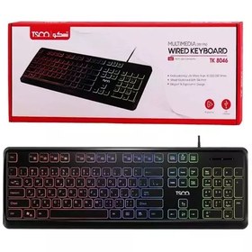 تصویر کیبورد تسکو مدل TK-8046 باسیم Keyboard Tsco TK-8046 Wired