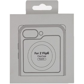 تصویر کاور شفاف مگ سیف مناسب برای سامسونگ Galaxy Z Flip 6 Clear Case Magnetic and Magsafe for Galaxy Z Flip 6