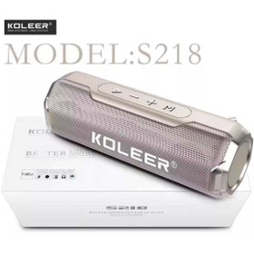 تصویر اسپیکر بلوتوثی قابل حمل کلر مدل S218 اسپیکر بلوتوثی قابل حمل Koleer مدل S218