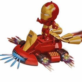 تصویر ربات آیرون من کد 43 چراغدار موزیکال 76-617 کد 174252 خارجی 00 