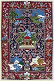 تصویر چهار فصل ساروق، ، ذرع ونیم ۴۰ رج 