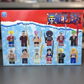 تصویر پک ۱۲ عددی مینی فیگور لگویی وان پیس(one piece) 