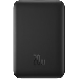 تصویر پاوربانک وایرلس مگنتی باسئوس مدل PPCX030001 ظرفیت ۱۰۰۰۰ میلی آمپر ساعت توان ۲۰ وات 