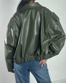 تصویر کت چرم جیب پاکتی کد 100138 