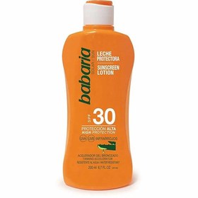 تصویر لوسیون برنز کننده SPF 30 باباریا babaria حاوی عصاره آلوورا حجم 200 میل Babaria LOTION Protector Solar Aloe SPF 30 200 ML