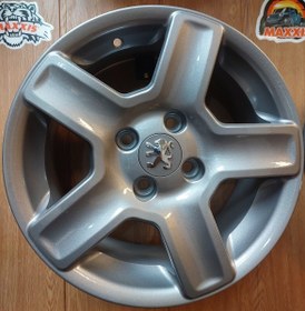 تصویر رینگ فابریک سایز ۱۵ (۴×۱۰۸) مدل چلنجر (دودی) Original wheel size 15" (4×108) HB