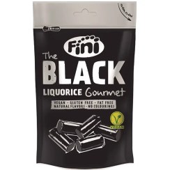 تصویر پاستیل فینی وگان گورمت شیرین بیان 180 گرمی Black liquorice Gourmet 