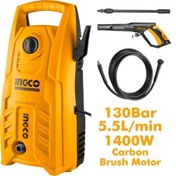 تصویر کارواش 1400 وات 130 بار اینکو تولز ingcotools 