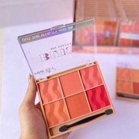 تصویر پالت رژگونه ۴ رنگ لورا بیوتی 