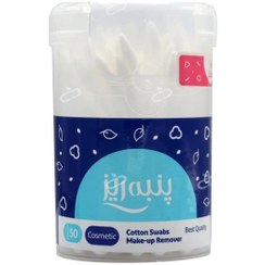 تصویر گوش پاک کن لیوانی آرایشی 50 عددی پنبه ریز 